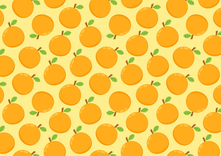 Orange pattern background. Orange cartoon vector.