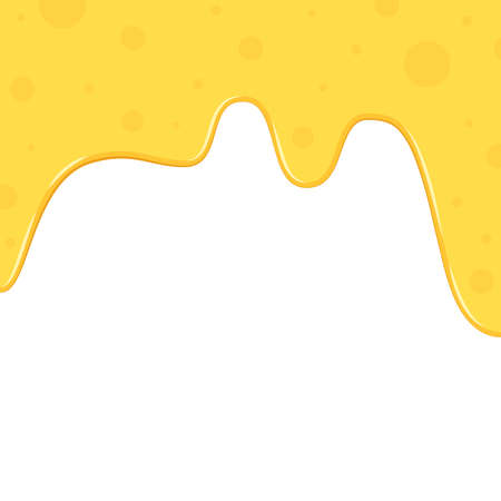 Cheese vector. wallpaper. background. cheese stretch. cheese on white background. Cheese frame.のイラスト素材