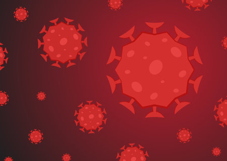 Omicron new strain variant of coronavirus outbreak vector background.のイラスト素材