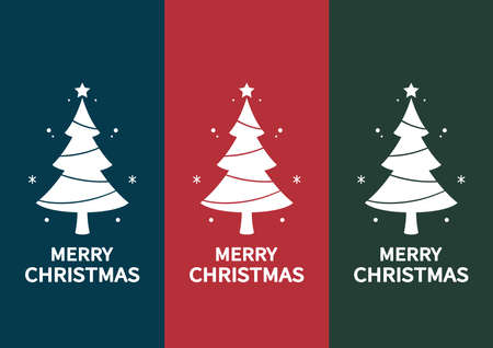 Merry Christmas poster. Snowman character design. Snowman vector illustration on red background.のイラスト素材