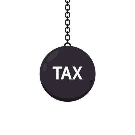 Weight tax vector on white background. Tax weight vector icon symbol isolated on white background.のイラスト素材