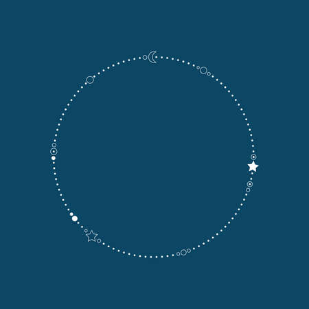 Star frame wallpaper. free space for text.のイラスト素材