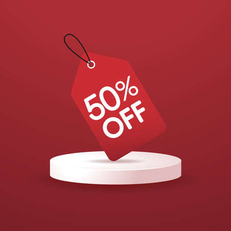 Sale tag vector. Vector Big Sale Tags Labels.のイラスト素材