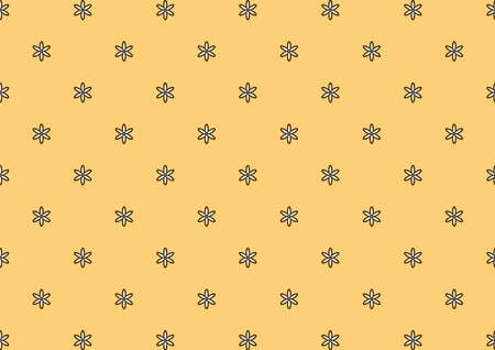 Star anise icon vector. Star anise pattern background.のイラスト素材