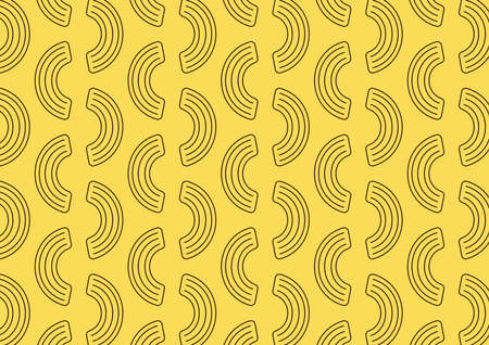 Macaroni pattern wallpaper. Macaroni noodle. Macaroni vector.のイラスト素材