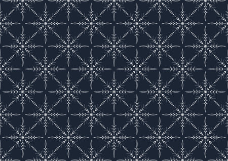 Snowflake pattern wallpaper. Snowflake vector design.