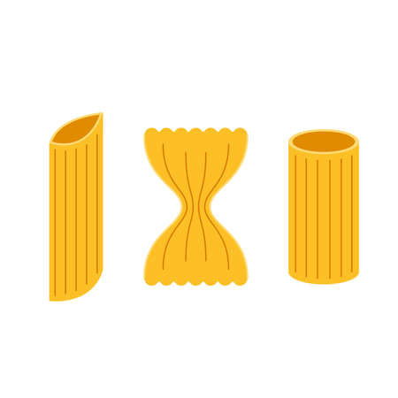 Pasta noodles vector. Pasta noodles on white background.のイラスト素材