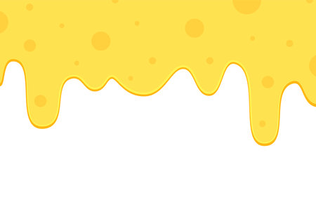 Cheese vector. wallpaper. background. cheese stretch. cheese on white background. Cheese frame.のイラスト素材