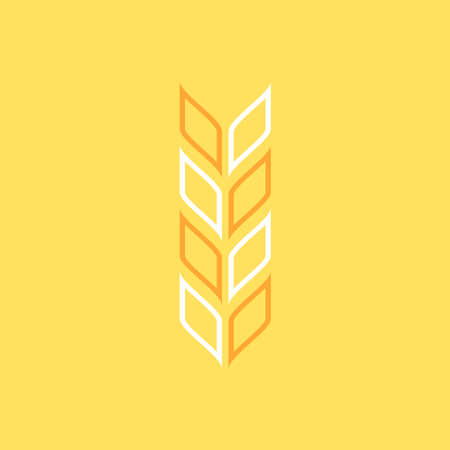 Rice symbol. Wheat symbol vector. wallpaper. logo design.のイラスト素材