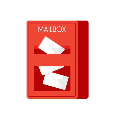 Mailbox vector. mailbox on white background.のイラスト素材