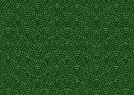 Chinese traditional oriental ornament background, green clouds pattern background.のイラスト素材