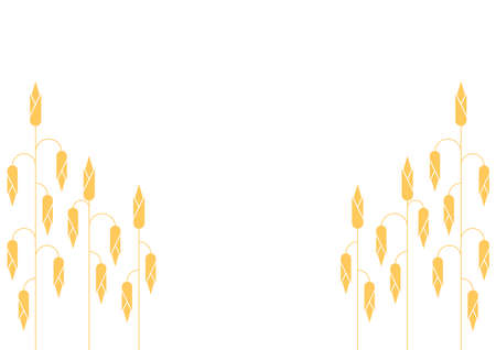 Corn icon. Corn doodle pattern wallpaper. Corn on white background.のイラスト素材