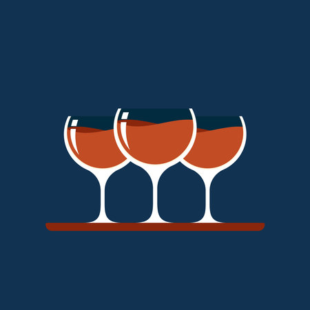 Glass wine vector. symbol.のイラスト素材