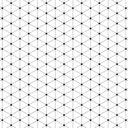 Vector pattern. Modern stylish texture. Repeating geometric tiles with rhombuses.のイラスト素材
