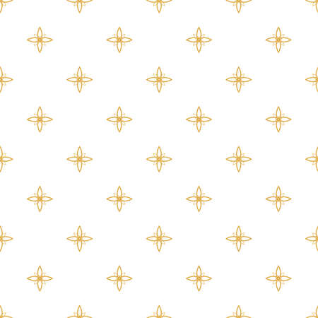 Classic art deco pattern. Geometric stylish ornament. Vector antique texture. Thai folk art pattern - flower shape.のイラスト素材