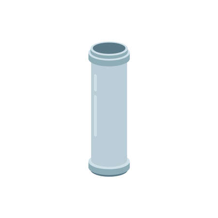 Water pipe vector. Water pipe on white bacdkground.のイラスト素材