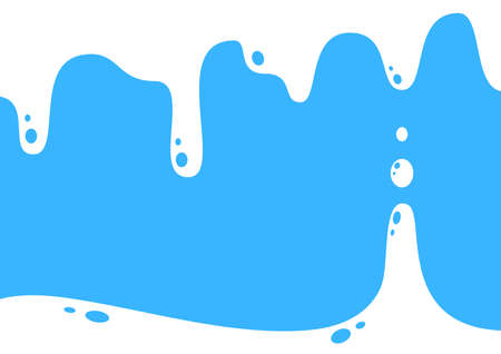 Dripping milk frame. Dripping milk flows down. Dripping liquid. Fluid fluid. Spilling paint. Falling paint. Abstract, liquid drops of ink.のイラスト素材