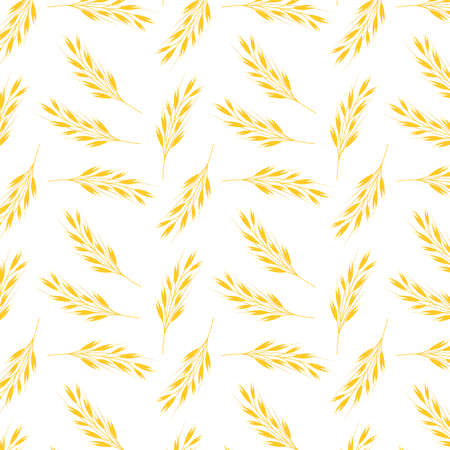 Wheat pattern wallpaper. oat symbol. free space for text. rice sign. Rice pattern wallpaper.のイラスト素材