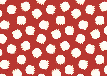 Shrimp dumplings pattern wallpaper. Shrimp dumplings is Chinese food. Chinese food icon.のイラスト素材