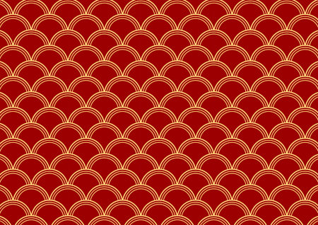 Chinese pattern wallpaper, oriental background for New Year. Vector illustration. New Year 2023.のイラスト素材