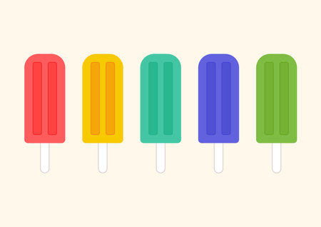 Ice pop cartoon vector. Ice pop icon.のイラスト素材