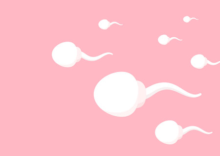 Sperm cartoon vector. Sperm icon. Vector concept illustration for design.のイラスト素材