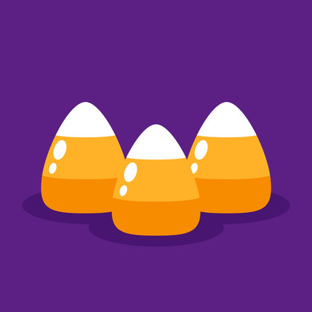 Halloween candy corn icon. Halloween candy corn on isolated background. Vector illustration