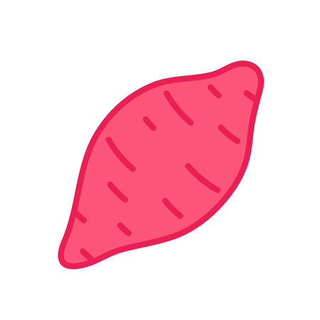 Roasted sweet potato. Roasted sweet potato logo design. Japanese Sweet potato.のイラスト素材