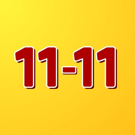11-11 Sale Banner. World Biggest Shopping Festival Big Sale 11-11 Abstract Modern Banner Design...