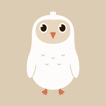 Owl cartoon vector. Owl mascot.のイラスト素材