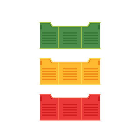 Crate stack cartoon vector. free space for text. wallpaper.のイラスト素材