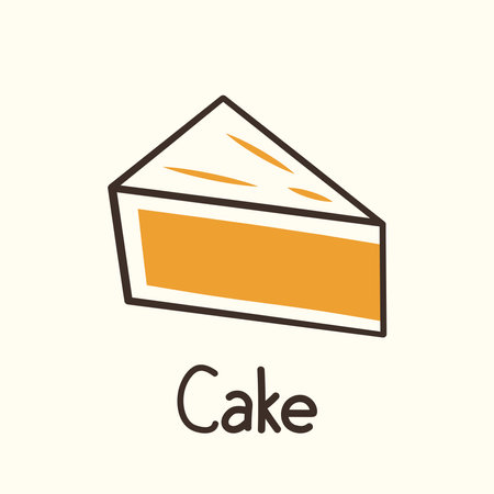 Cake logo design. Cake icon vector. Bakery logo.のイラスト素材