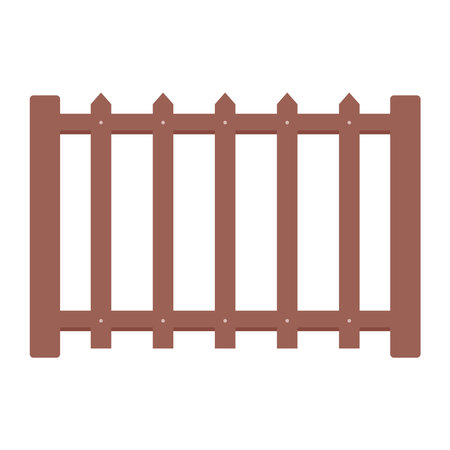 Wooden railing vector. railing on white background.のイラスト素材