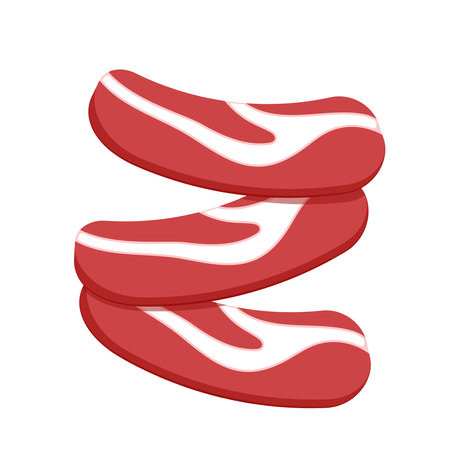 Meat cartoon vector. Meat drop. Meat on white background.のイラスト素材