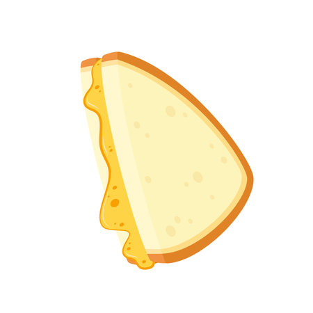 Sandwich cheese vector. bread vector. wallpaper. background. cheese stretch.のイラスト素材