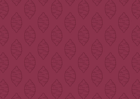 Roasted sweet potato. Sweet Potato pattern wallpaper. sweet potato symbol vector.のイラスト素材