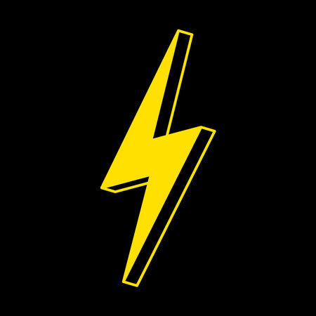 Bolt logo design. Thunder symbol vector. Bolt vector.のイラスト素材