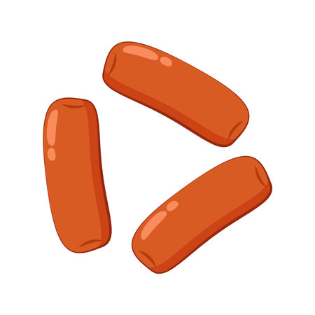 Tteokbokki Noodle vector. Korean food. Spicy rice cake. Tteokbokki logo design.のイラスト素材