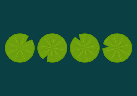 Lily pad icon. Lily cartoon vector isolated vector.