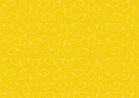 Mango pattern wallpaper. Mango symbol vector. Thailand fruit.のイラスト素材