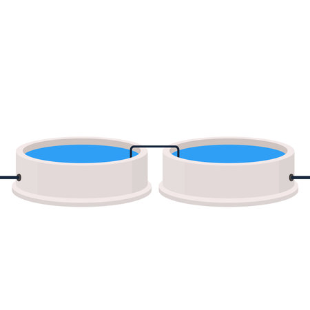 Water tank vector. Tap. Water tank on white background.のイラスト素材