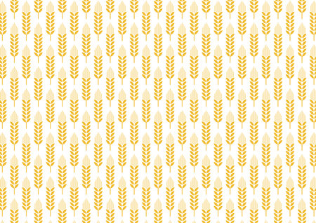 Wheat pattern wallpaper. oat symbol. free space for text. rice sign. Rice pattern wallpaper.のイラスト素材