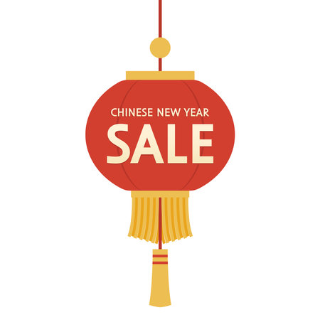 Chinese new year sale banner. Happy Chinese new year 2024. Chinese New Year Sale Promotion Template.のイラスト素材