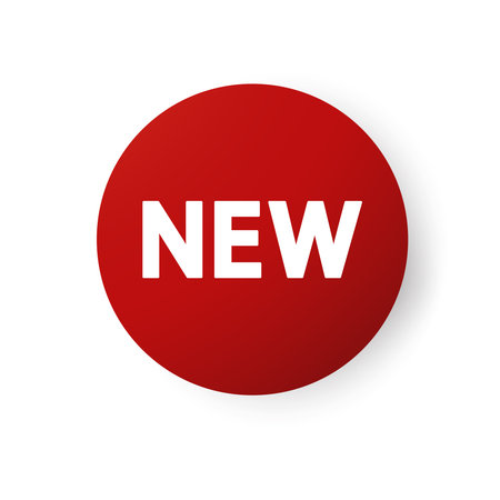 Red corner new isolated. Red corner new labels. Vector.のイラスト素材