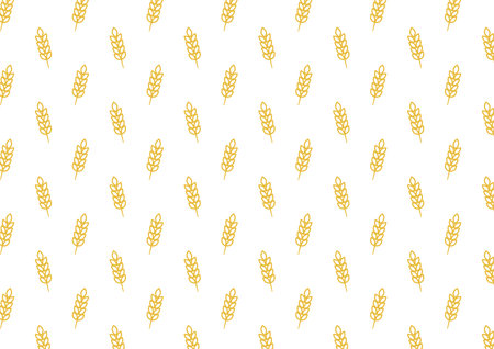 Wheat pattern wallpaper. oat symbol. free space for text. rice sign. Rice pattern wallpaper.のイラスト素材