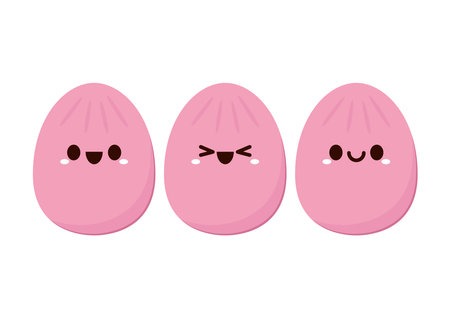 Peanut cartoon vector. Peanut on white background.のイラスト素材