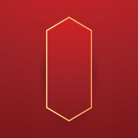 Happy Chinese new year 2025. Chinese new year banner with circle for show product. Greeting card. China frame with lantern on red background.のイラスト素材