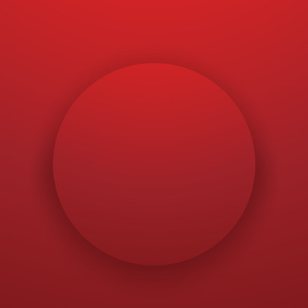 Happy Chinese new year 2025. Chinese new year banner with circle for show product. Greeting card. China frame with lantern on red background.のイラスト素材