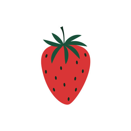 Strawberry vector. free space for text.のイラスト素材