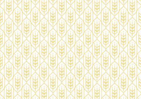 Wheat pattern wallpaper. oat symbol. free space for text. rice sign. Rice pattern wallpaper.のイラスト素材